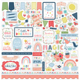 Echo Park Little Dreamer Girl 12x12 Inch Element Sticker (LD237014)