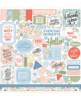 Echo Park Salutations No.1 12x12 Inch Element Sticker (SAN244014) Echo Park Salutations No.1 12x12 Inch Element Sticker (SAN244014)