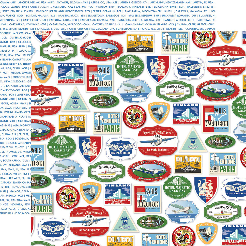 Carta Bella Our Travel Adventure 6x6 Inch Paper Pad (CBOTA131023) Carta Bella Our Travel Adventure 6x6 Inch Paper Pad (CBOTA131023)