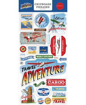 Carta Bella Our Travel Adventure 6x13 Inch Chipboard Phrases (CBOTA131022) Carta Bella Our Travel Adventure 6x13 Inch Chipboard Phrases (CBOTA131022)