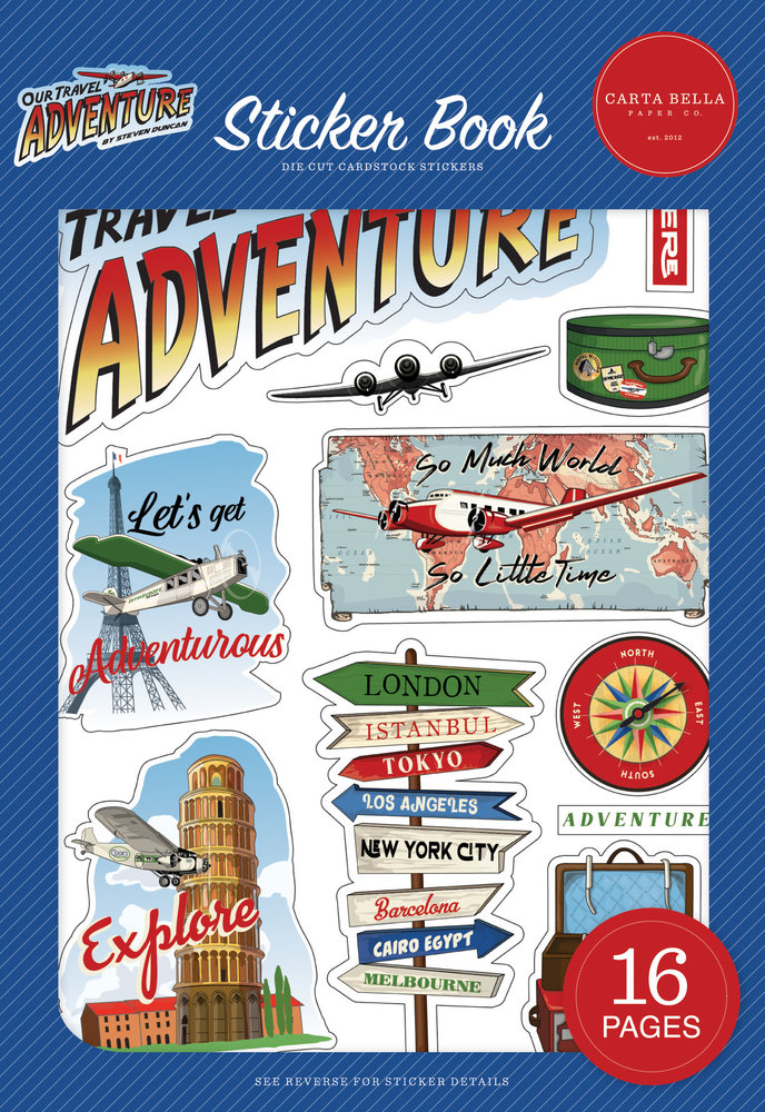 Carta Bella Our Travel Adventure Sticker Book (CBOTA131029) Carta Bella Our Travel Adventure Sticker Book (CBOTA131029)