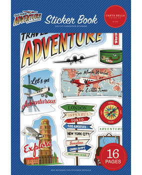 Carta Bella Our Travel Adventure Sticker Book (CBOTA131029) Carta Bella Our Travel Adventure Sticker Book (CBOTA131029)