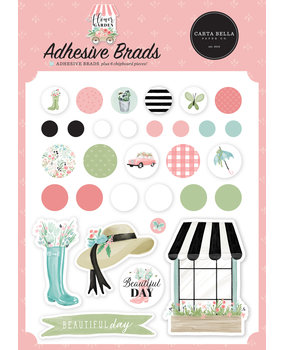 Carta Bella Flower Garden Adhesive Brads (CBGA130020) Carta Bella Flower Garden Adhesive Brads (CBGA130020)