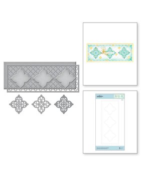 Spellbinders Snijmal Moroccan Kaleidscope Slimline Etched Dies (S5-452)