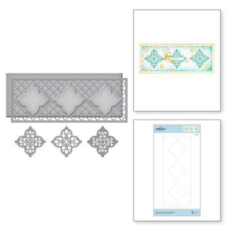 Spellbinders Snijmal Moroccan Kaleidscope Slimline Etched Dies (S5-452)