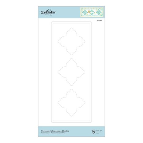 Spellbinders Snijmal Moroccan Kaleidscope Slimline Etched Dies (S5-452)