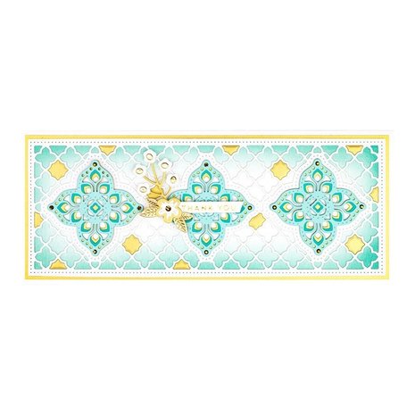 Spellbinders Snijmal Moroccan Kaleidscope Slimline Etched Dies (S5-452)