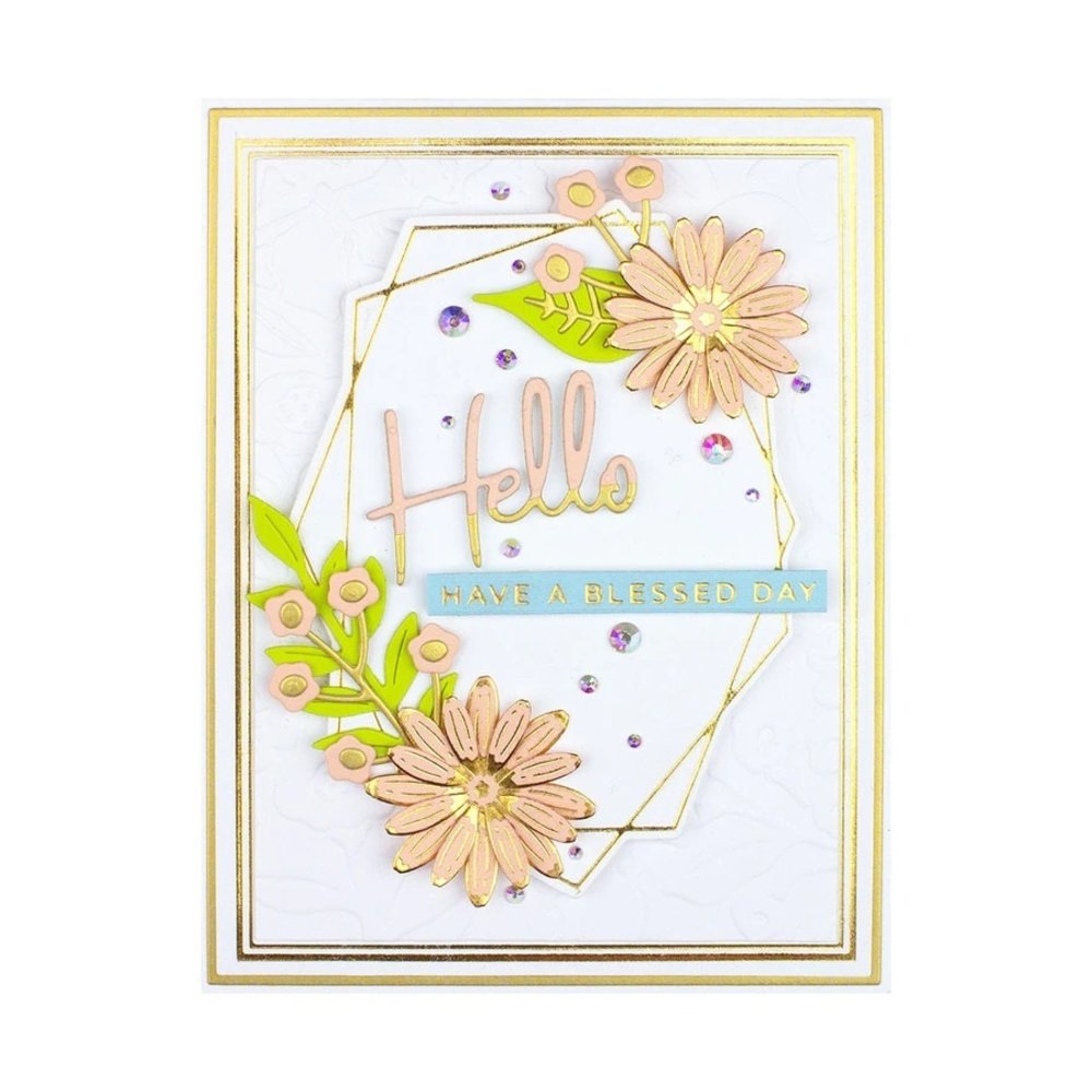 Spellbinders Mini Everyday Sentiments Glimmer Hot Foil Plate (GLP-260) Spellbinders Mini Everyday Sentiments Glimmer Hot Foil Plate (GLP-260)
