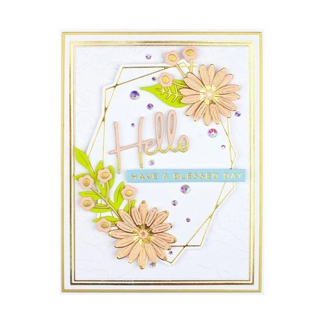 Spellbinders Mini Everyday Sentiments Glimmer Hot Foil Plate (GLP-260) Spellbinders Mini Everyday Sentiments Glimmer Hot Foil Plate (GLP-260)