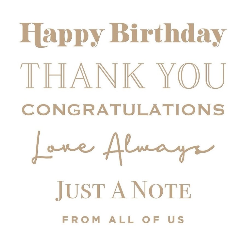 Spellbinders Essential Glimmer Sentiments Glimmer Hot Foil Plate (GLP-278) Spellbinders Essential Glimmer Sentiments Glimmer Hot Foil Plate (GLP-278)