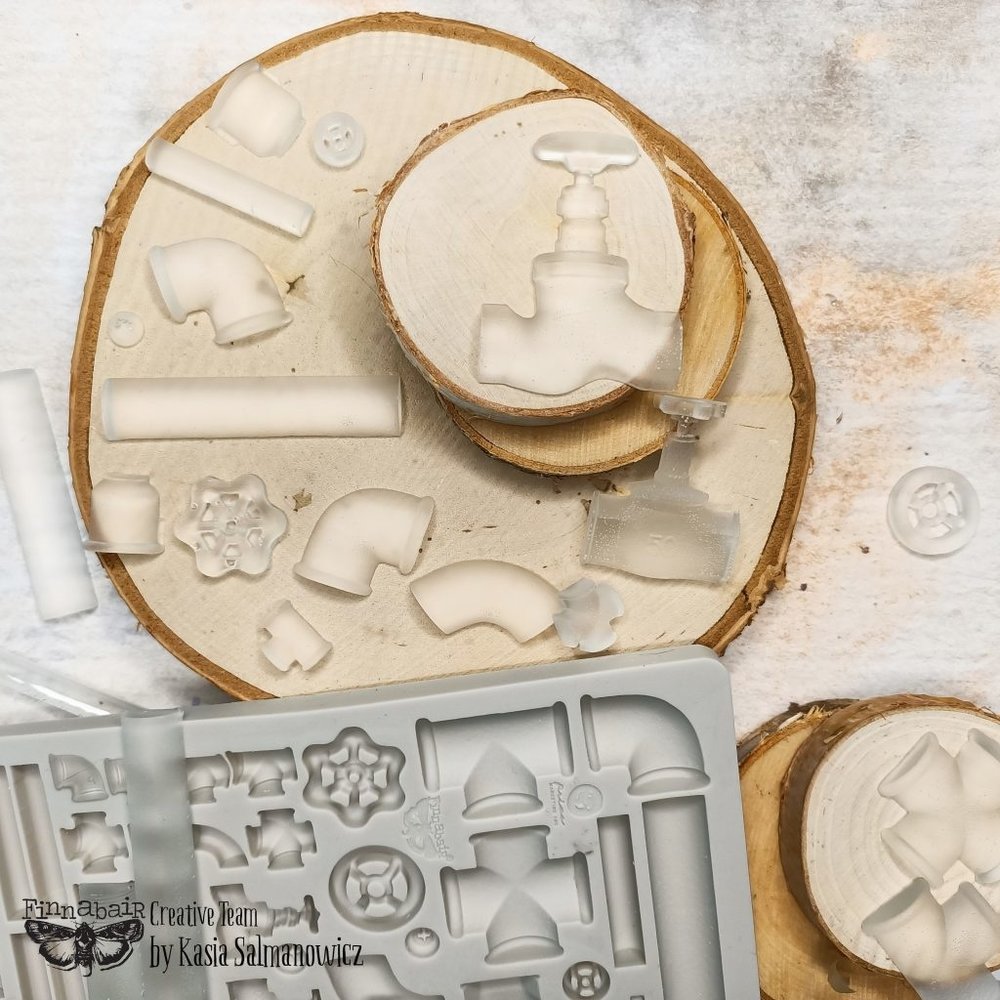 Prima Marketing Inc Finnabair Imaginarium Rusty Pipeline Moulds (968601)