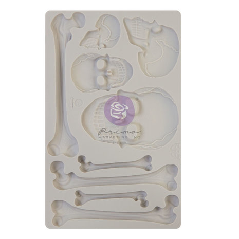 Prima Marketing Inc Finnabair Imaginarium Skull and Bones Moulds (968649)