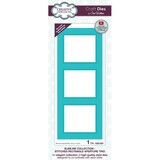 Creative Expressions Slimline Stitched Rectangle Aperture Trio Frames Dies (CED1257)