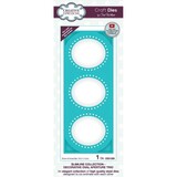Creative Expressions Slimline Decorative Oval Aperture Trio Frames Dies (CED1259)