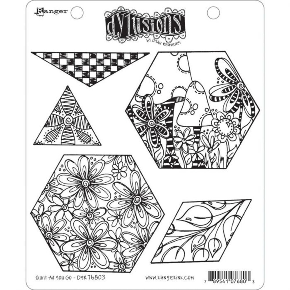 Ranger Dylusions Quilt As You Go Cling Stamps (DYR76803)