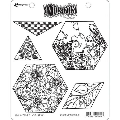 Ranger Dylusions Quilt As You Go Cling Stamps (DYR76803)
