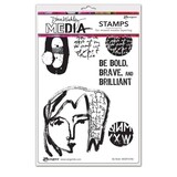 Ranger Dina Wakley Media Cling Stamp Be Bold (MDR74786)