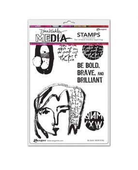 Ranger Dina Wakley Media Cling Stamp Be Bold (MDR74786)