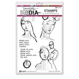 Ranger Dina Wakley Media Cling Stamp Ledger Girls (MDR74809)