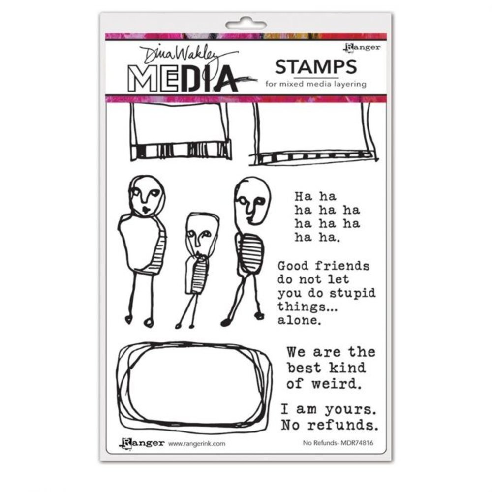 Ranger Dina Wakley Media Cling Stamp No Refunds (MDR74816) Ranger Dina Wakley Media Cling Stamp No Refunds (MDR74816)