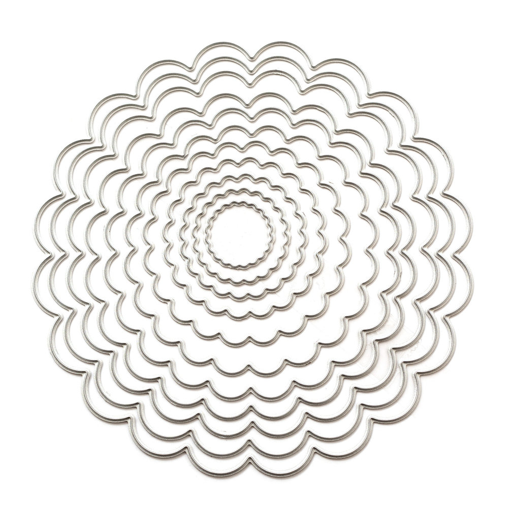 We R Memory Keepers Scallop Revolution Nested Dies (11pcs) (661187)