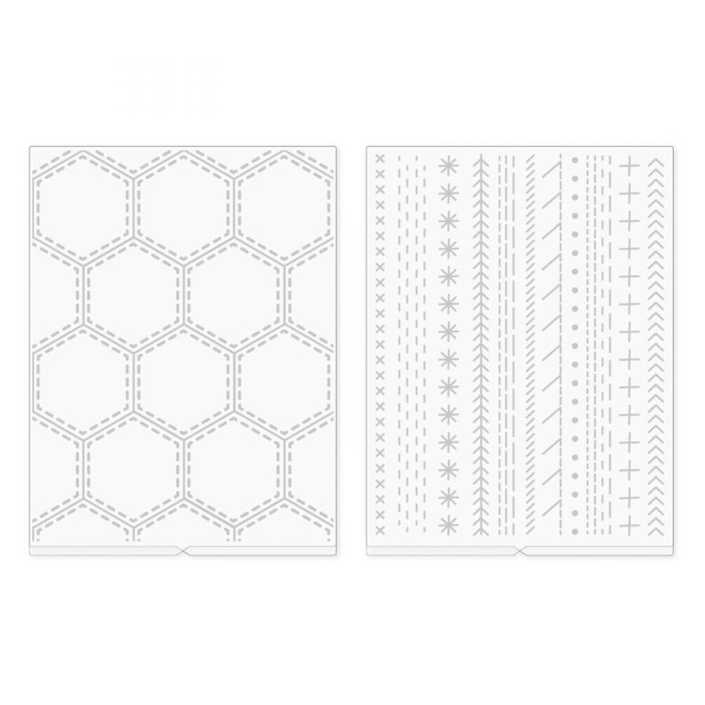 We R Memory Keepers Paige Evans Revolution Embossing Folder (2pcs) (661204)