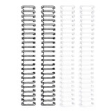 We R Memory Keepers Cinch Binding Wires 1 Inch Black and White (4pcs) (660502)
