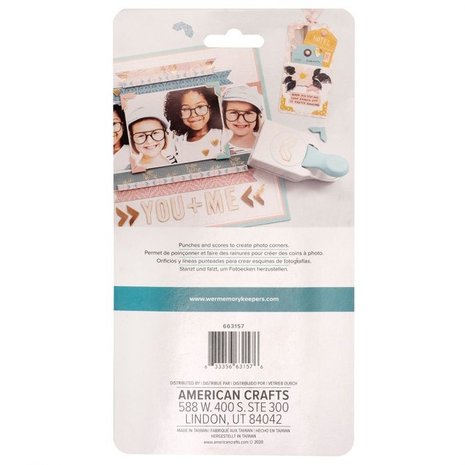 We R Memory Keepers Embossing photo corner punch (663157) We R Memory Keepers Embossing photo corner punch (663157)