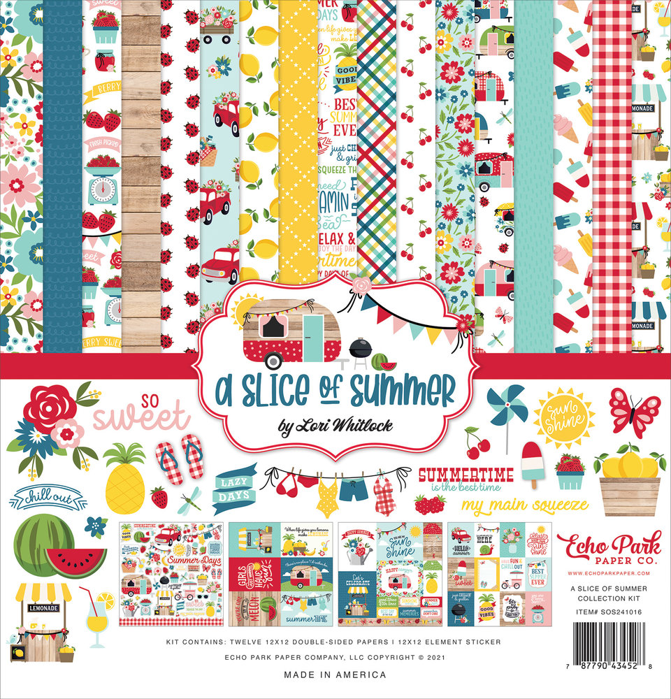 Echo Park A Slice Of Summer 12x12 Inch Collection Kit (SOS241016)