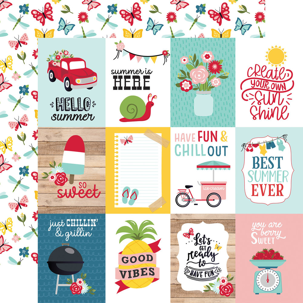 Echo Park A Slice Of Summer 12x12 Inch Collection Kit (SOS241016)