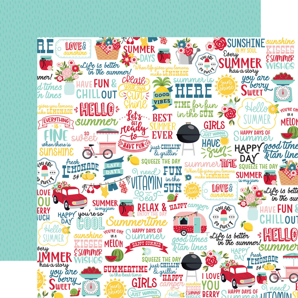Echo Park A Slice Of Summer 12x12 Inch Collection Kit (SOS241016)