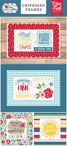 Echo Park A Slice Of Summer 6x13 Inch Chipboard Frames (SOS241065) Echo Park A Slice Of Summer 6x13 Inch Chipboard Frames (SOS241065)