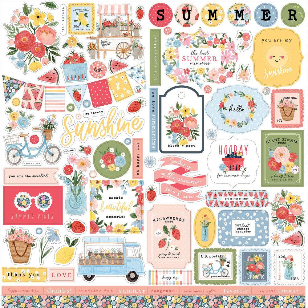 Carta Bella Summer 12x12 Inch Collection Kit (CBS133016) Carta Bella Summer 12x12 Inch Collection Kit (CBS133016)