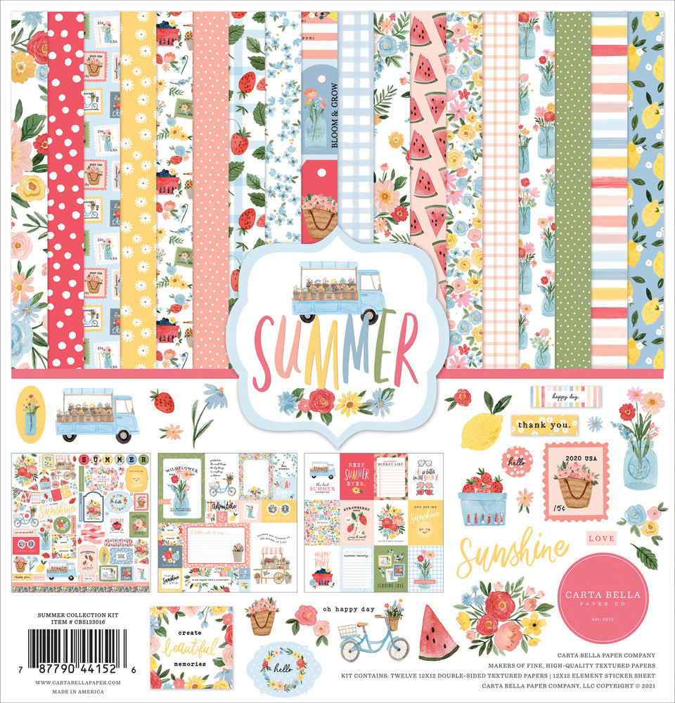 Carta Bella Summer 12x12 Inch Collection Kit (CBS133016) Carta Bella Summer 12x12 Inch Collection Kit (CBS133016)