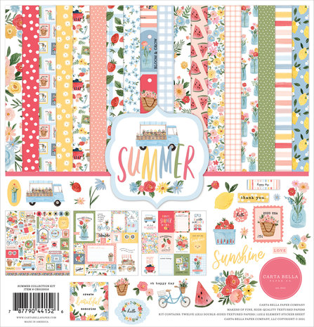 Carta Bella Summer 12x12 Inch Collection Kit (CBS133016) Carta Bella Summer 12x12 Inch Collection Kit (CBS133016)
