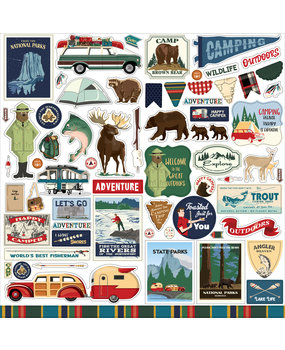 Carta Bella Outdoor Adventures 12x12 Inch Element Sticker (CBOA134014) Carta Bella Outdoor Adventures 12x12 Inch Element Sticker (CBOA134014)