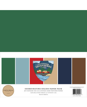Carta Bella Outdoor Adventures 12x12 Inch Coordinating Solids Paper Pack (CBOA134015) Carta Bella Outdoor Adventures 12x12 Inch Coordinating Solids Paper Pack (CBOA134015)