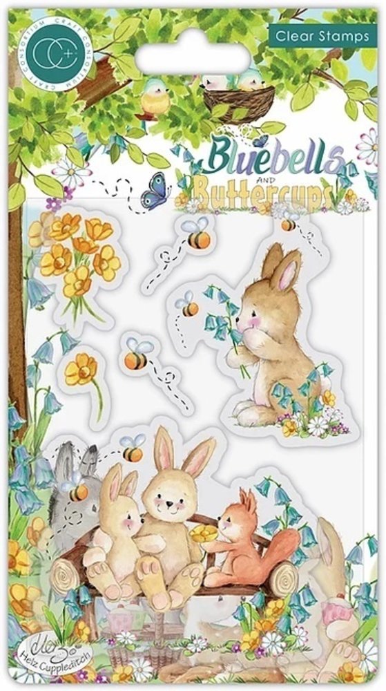 Craft Consortium Bluebells and Buttercups Bench Clear Stamps (CCSTMP059) Craft Consortium Bluebells and Buttercups Bench Clear Stamps (CCSTMP059)