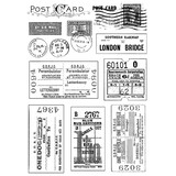 Crafty Individuals Vintage Tickets and Postmarks Unmounted Rubber Stamp (CI-239)
