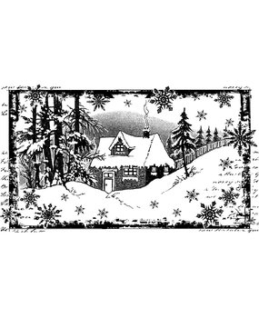 Crafty Individuals Little Cottage in the Snow Unmounted Rubber Stamp (CI-463) Crafty Individuals Little Cottage in the Snow Unmounted Rubber Stamp (CI-463)