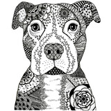 Crafty Individuals Happy Dog Unmounted Rubber Stamp (CI-522)