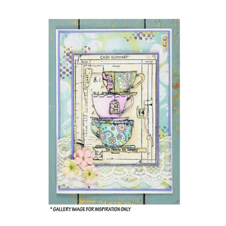 Crafty Individuals Time for Tea Unmounted Rubber Stamp (CI-547) Crafty Individuals Time for Tea Unmounted Rubber Stamp (CI-547)