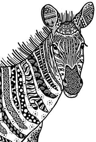 Crafty Individuals Happy Zebra Unmounted Rubber Stamp (CI-566)