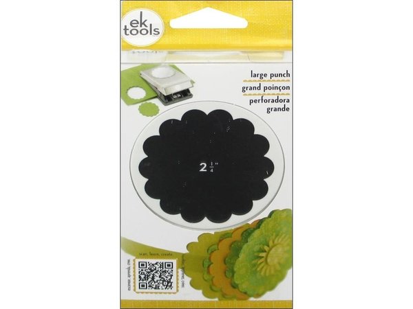 EK Tools Large Punch 2.25 Inch Scallop Circle (54-30097) EK Tools Large Punch 2.25 Inch Scallop Circle (54-30097)