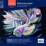 Vaessen Creative Florance Smooth Aquarelpapier Zwart 12x12 Inch 50pcs (2911-9104)*