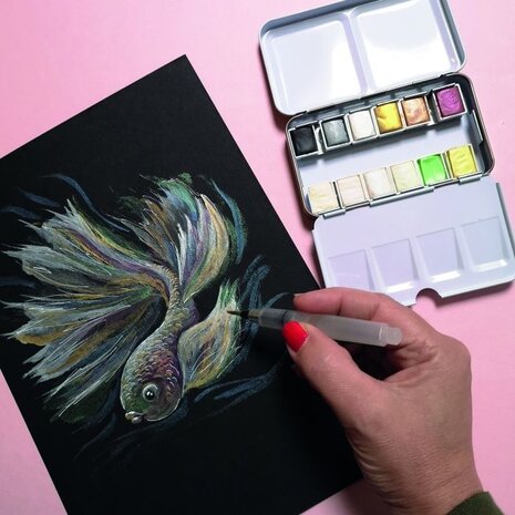 Vaessen Creative Florance Smooth Aquarelpapier A5 Zwart 100pcs (2911-9102) Vaessen Creative Florance Smooth Aquarelpapier A5 Zwart 100pcs (2911-9102)