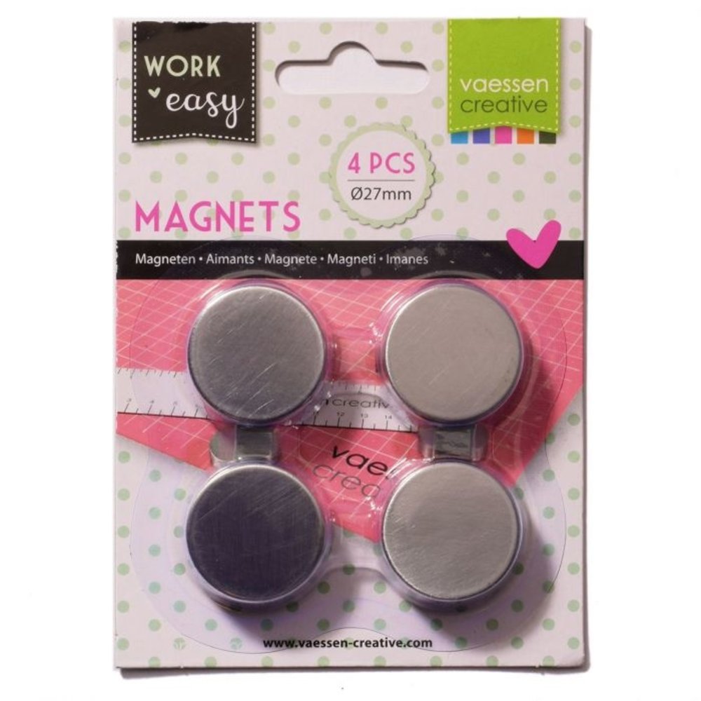 Vaessen Creative Work Easy Magneten (4pcs) (1009-040) Vaessen Creative Work Easy Magneten (4pcs) (1009-040)