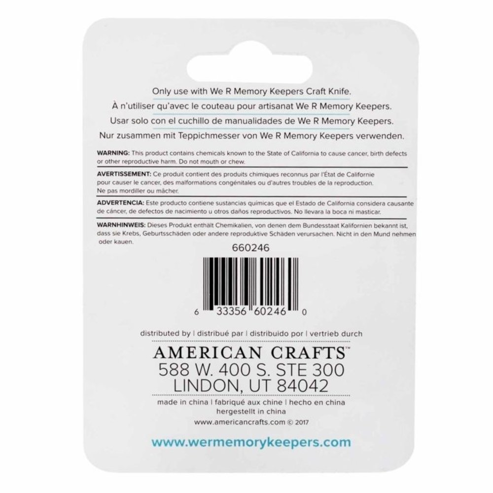 We R Memory Keepers Craft Knife Replacement Blades (5pcs) (660246) We R Memory Keepers Craft Knife Replacement Blades (5pcs) (660246)