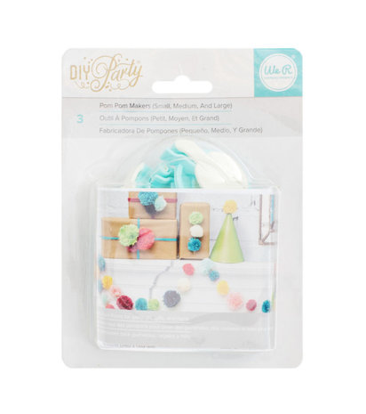 We R Memory Keepers Pom Pom Maker DIY Party Basic Tools (3pcs) (660788) We R Memory Keepers Pom Pom Maker DIY Party Basic Tools (3pcs) (660788)