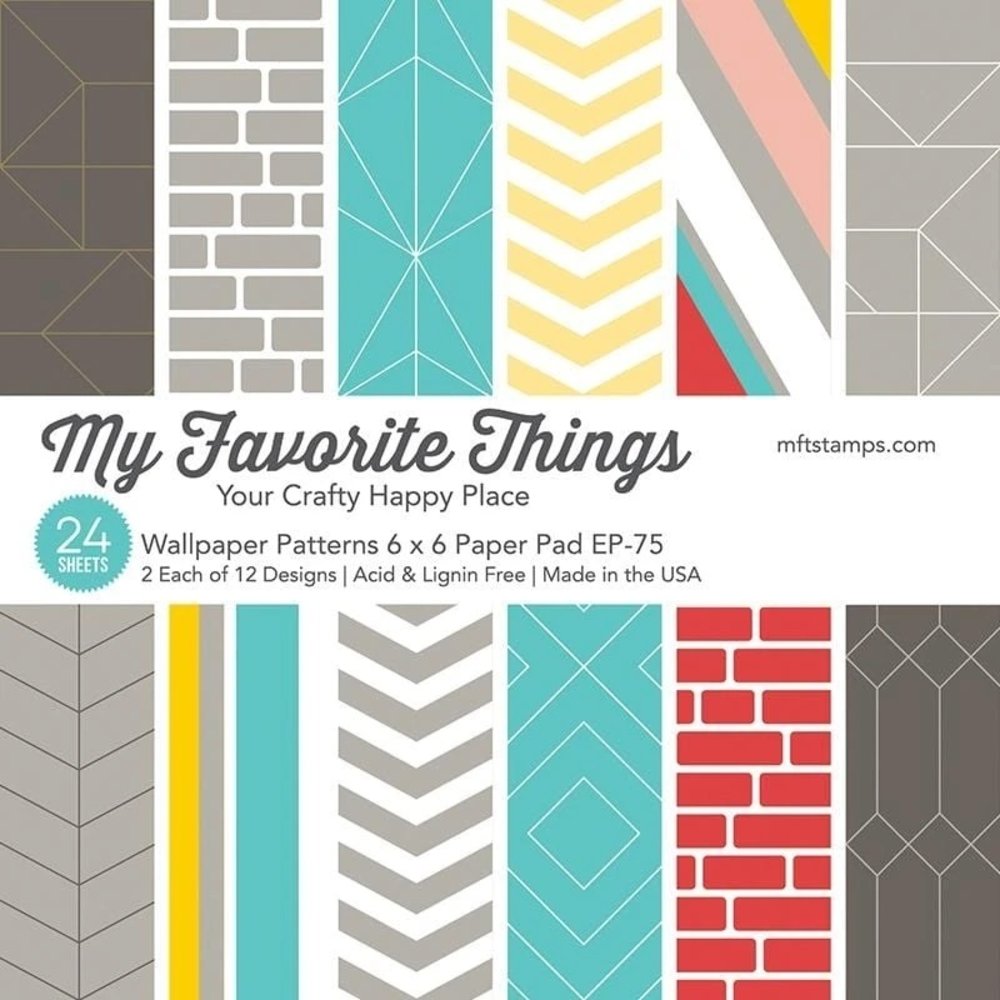 My Favorite Things Wallpaper Patterns 6x6 Inch Paper Pad (EP-75) My Favorite Things Wallpaper Patterns 6x6 Inch Paper Pad (EP-75)